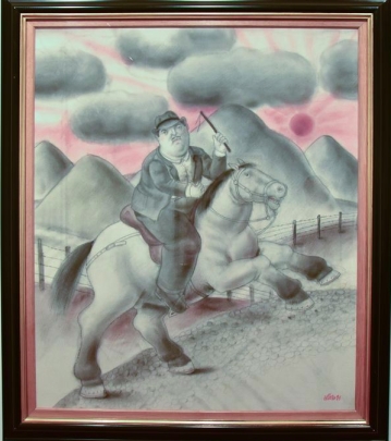 Hombre a caballo - Fernando Botero
