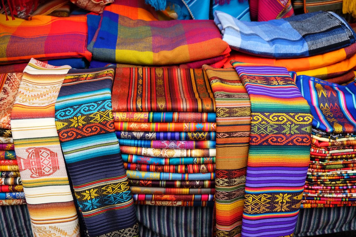 Textiles au marché d'Otavalo
